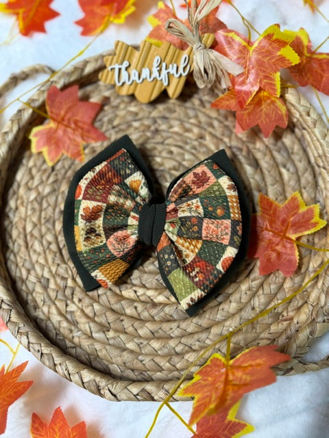 Double Classic Fall Bows