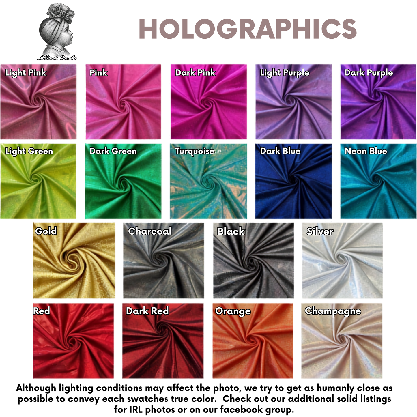 4 PACK Bundle - Holographic Bows on Nylon or Clip