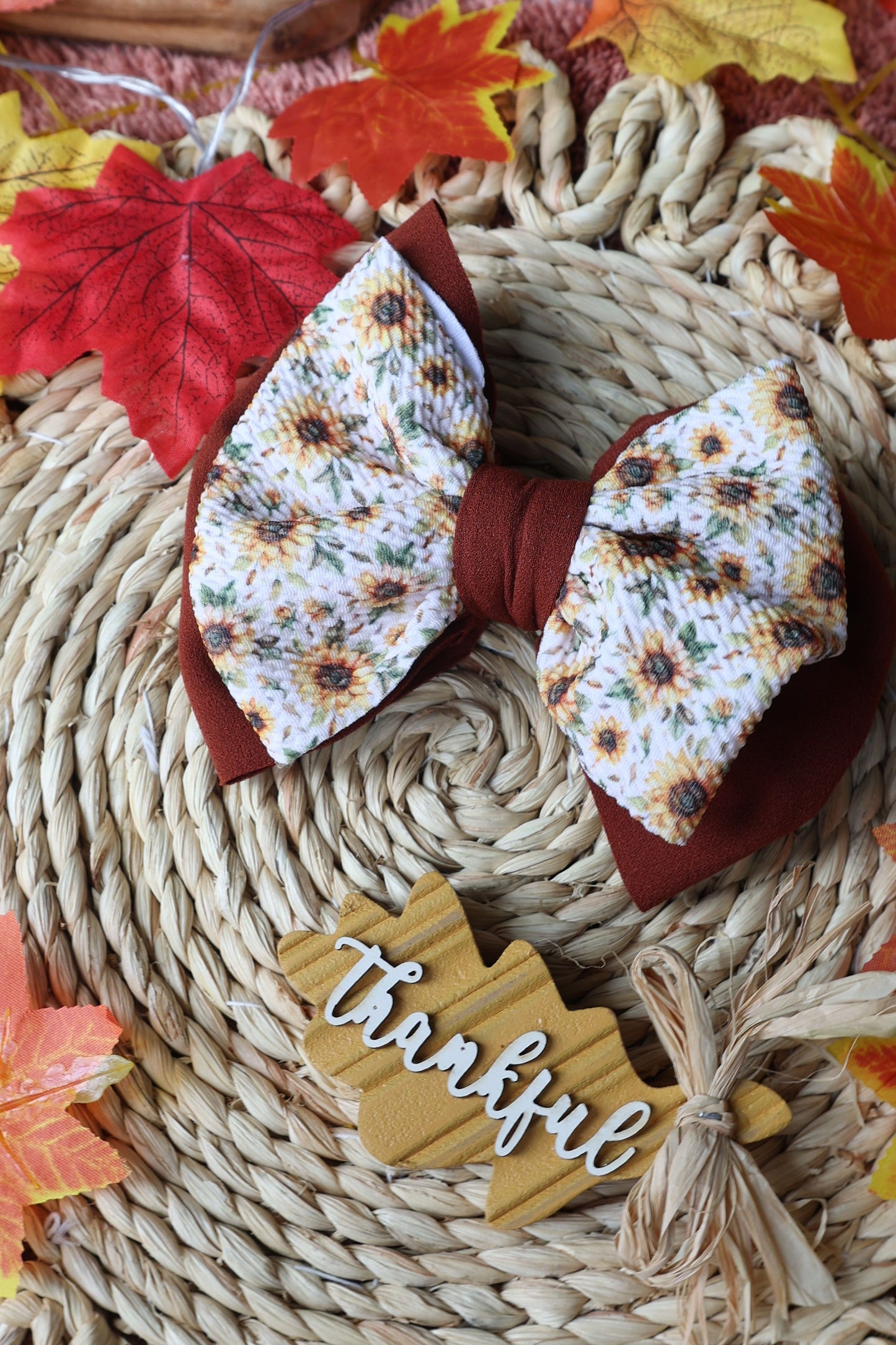 Double Classic Fall Bows