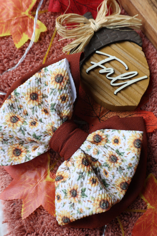 Double Classic Fall Bows
