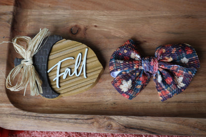 Plaid Leaves