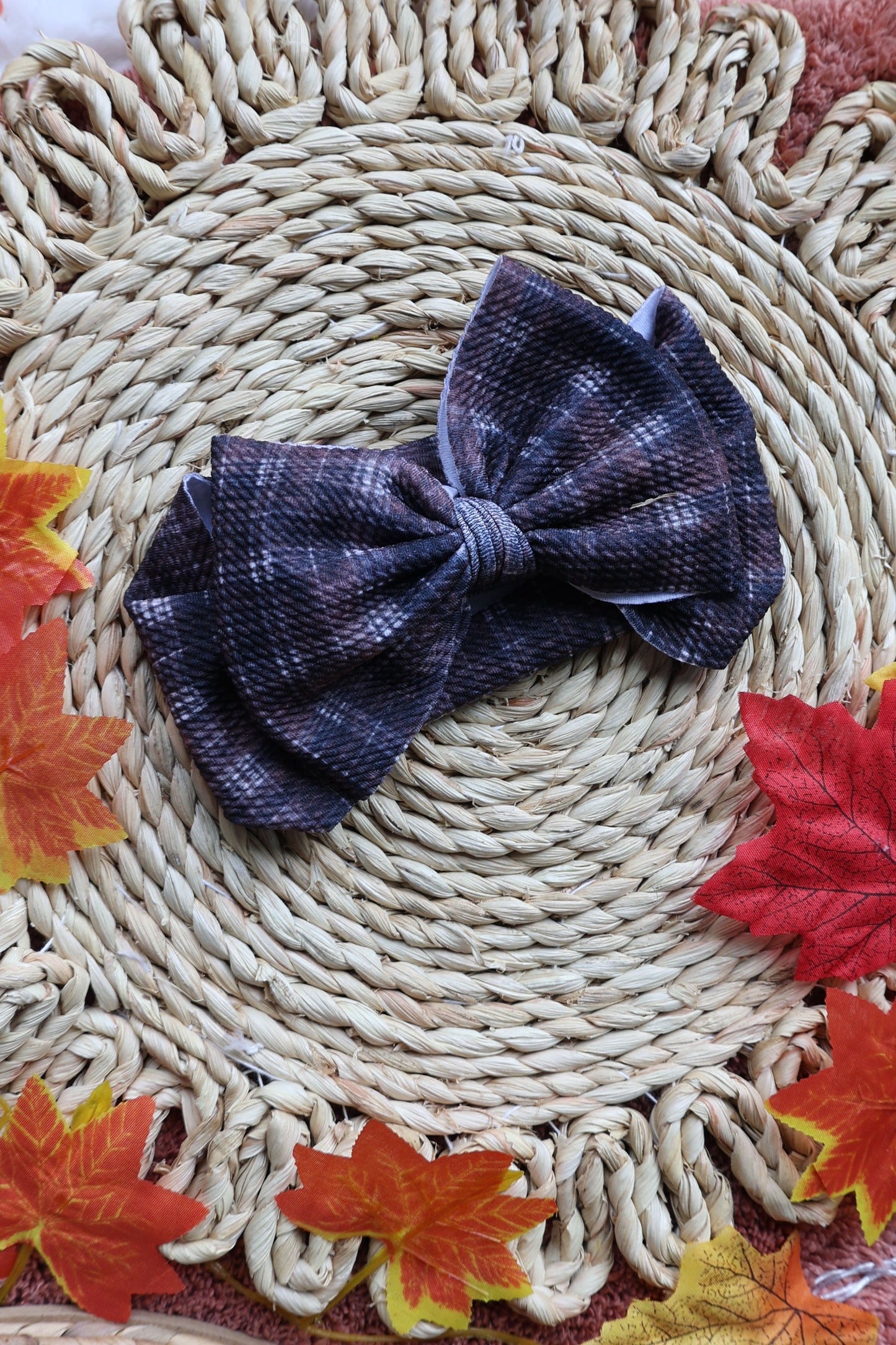 Dark Brown Fall Plaid