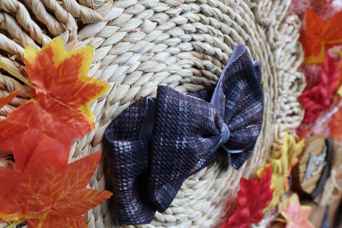 Dark Brown Fall Plaid