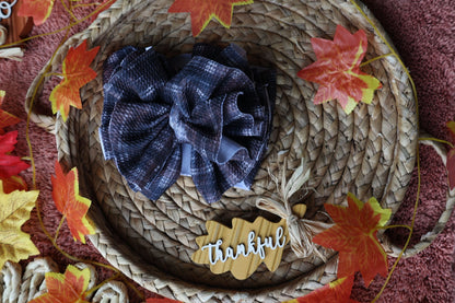 Dark Brown Fall Plaid