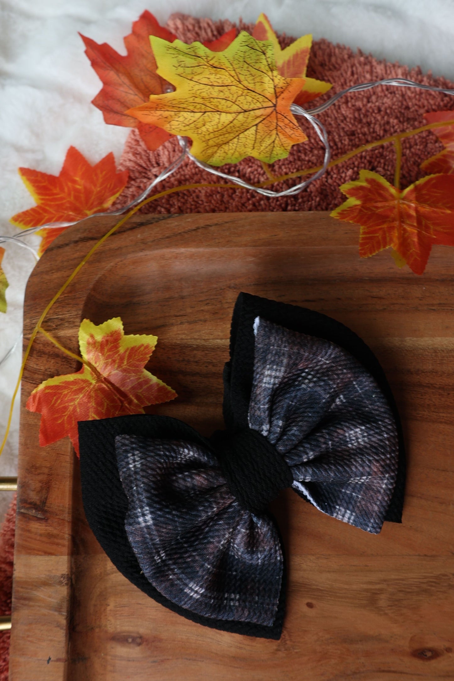 Dark Brown Fall Plaid