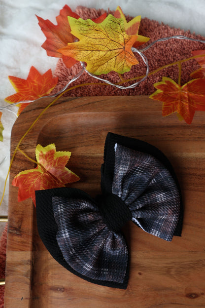Dark Brown Fall Plaid