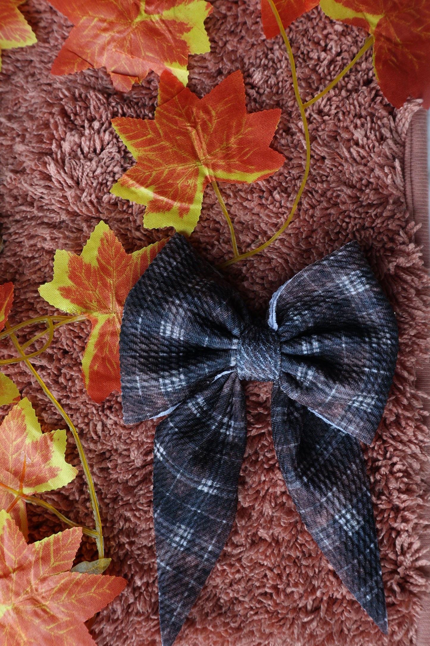 Dark Brown Fall Plaid