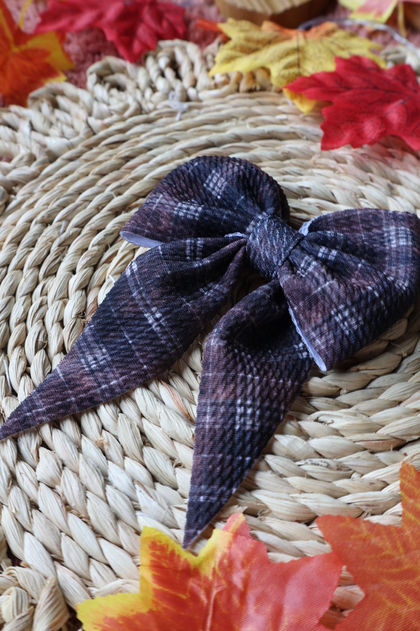 Dark Brown Fall Plaid