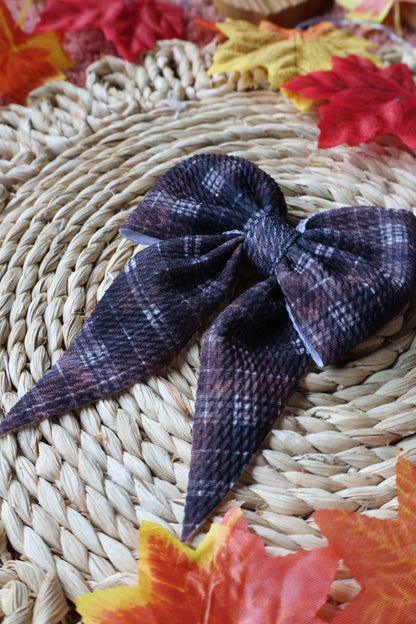 Dark Brown Fall Plaid