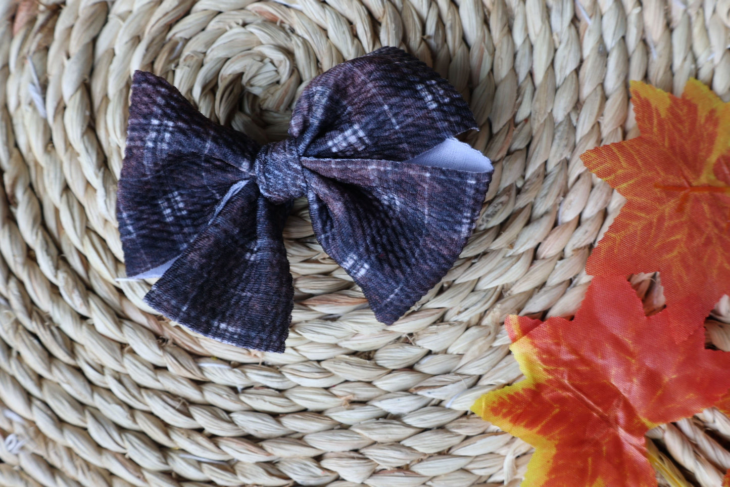 Dark Brown Fall Plaid