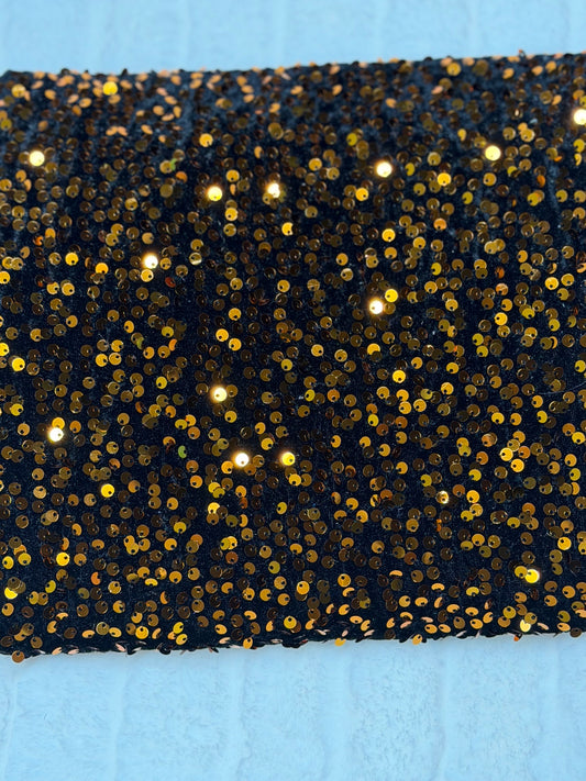Forest Brown/Gold Sequins
