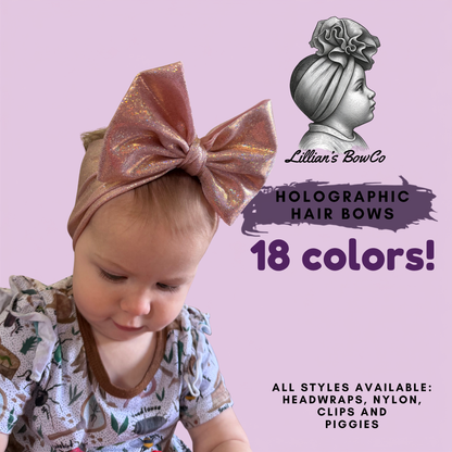 Holographic Solid Hair Bows