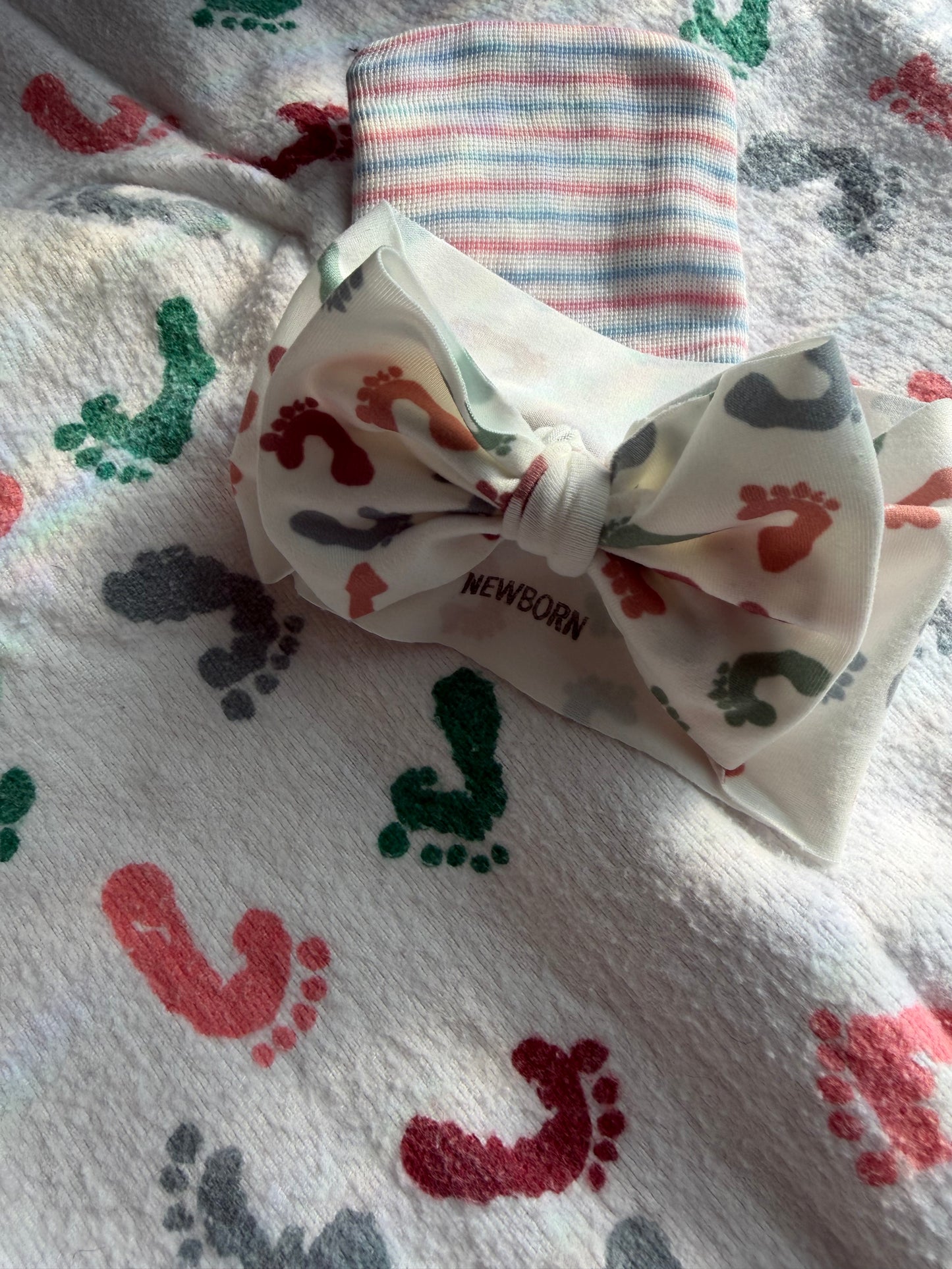 Footprints Hospital Blanket