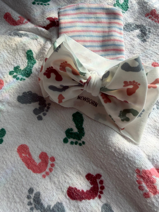 Footprints Hospital Blanket
