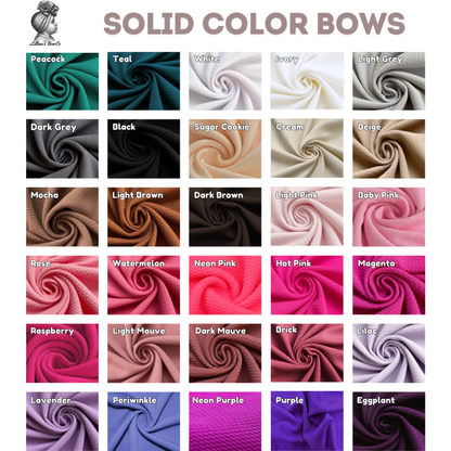 4 PACK Bundle - Solid Headwrap Bows